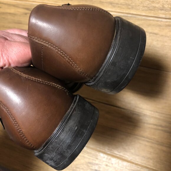 Mephisto men brown leather loafers, leather lining, original soles, 8.5 main image 12